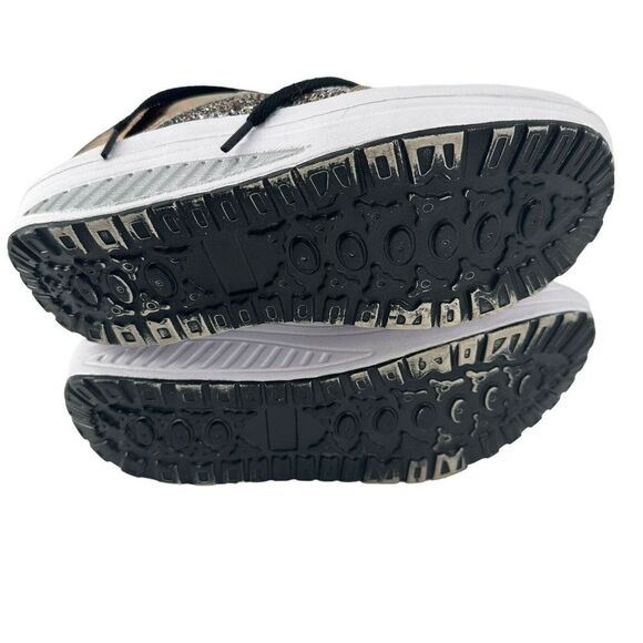 Glitter Metallic Rocking Sneakers Fashion Rose Gold Rainbow Glitter US Size 7 - Picture 9 of 10